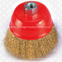 6′′ Crimped Brass Wire Bowl Wire Brush /Cup Wire Brush